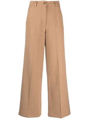 Kenzo pantalon ample à coupe courte - Marron