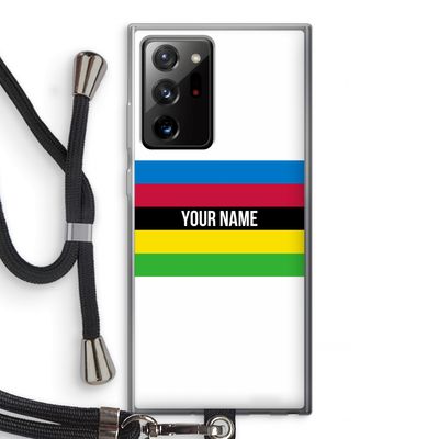 WK Wielrennen: Samsung Galaxy Note 20 Ultra / Note 20 Ultra 5G Transparant Hoesje met koord