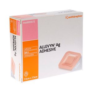 Allevyn Ag Adhesive Ster 7,5x 7,5cm 10 66800072