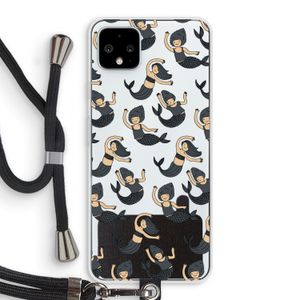 Zeemeermin: Pixel 4 XL Transparant Hoesje met koord