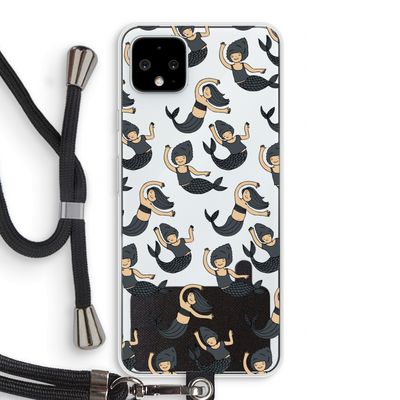 Zeemeermin: Pixel 4 XL Transparant Hoesje met koord