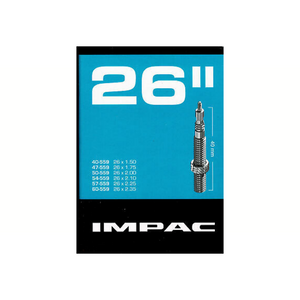 Impac binnenband (by schwalbe) sv26 26x1.50 26x2.35 etrto 40/60-559 ventiel: sclaverand/frans 40mm
