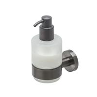 Zeepdispenser Geesa Nemox | 200 ml | Zwart metaal geborsteld