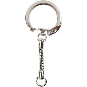 10x stuks Sleutelhangers/ringen - zelf sleutelhangers maken - knutselen - 6 cm