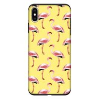 Flamingo's geel: iPhone XS Max Tough Case