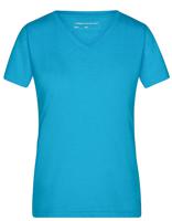 James & Nicholson JN973 Ladies´ Heather T-Shirt - Turquoise-Melange - XXL