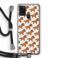 Pony: Samsung Galaxy A21s Transparant Hoesje met koord
