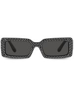 Dolce & Gabbana Eyewear lunettes de soleil à monture rectangulaire - Noir