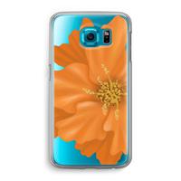 Orange Ellila flower: Samsung Galaxy S6 Transparant Hoesje