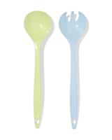 HEMA Opscheplepel Set Melamine Lila/geel 29cm - thumbnail