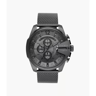 Diesel DZ4527 Mega Chief chronograaf roestvrij stalen Herenhorloge- gunmetal