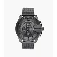 Diesel DZ4527 Mega Chief chronograaf roestvrij stalen Herenhorloge- gunmetal