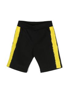 Moschino Kids short à logo imprimé - Noir