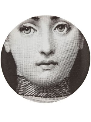 Fornasetti assiette imprimée - Noir