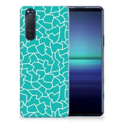 Sony Xperia 5II | Hoesje maken | Cracks Blue