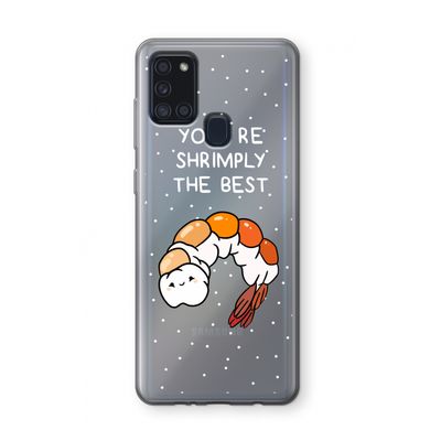 You're Shrimply The Best: Samsung Galaxy A21s Transparant Hoesje