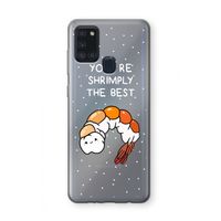 You're Shrimply The Best: Samsung Galaxy A21s Transparant Hoesje