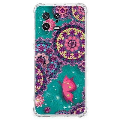 Xiaomi 13 Back Cover Cirkels en Vlinders Xiaomi 13 Back Cover Cirkels en Vlinders