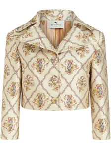 ETRO veste à fleurs en jacquard - Tons neutres