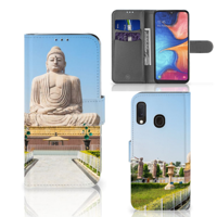 Samsung Galaxy A20e | Flip Cover | Boeddha | Portemonnee hoesje