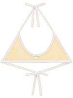 Courrèges brassière à bords contrastants - Jaune