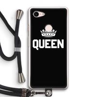 Queen zwart: Pixel 3 Transparant Hoesje met koord