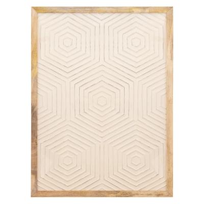 Elasah Crème Wandpaneel Zeshoek