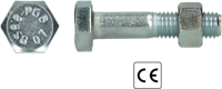 Pgb-Europe pgb-fasteners | sb-bout ce 8.8 en15048-1 m10x70 zn | 100 st p15048801010000703