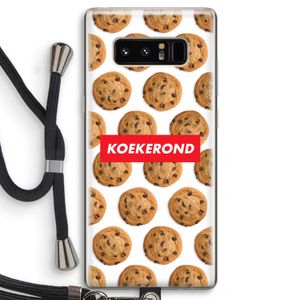 Koekerond: Samsung Galaxy Note 8 Transparant Hoesje met koord