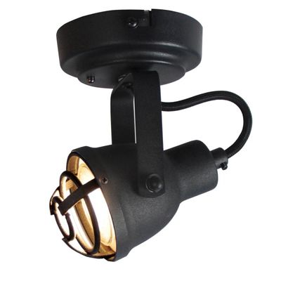 Spot Industria zwart 1 lichts