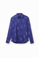 Shirt met lange mouwen en poppen - BLUE - S - thumbnail