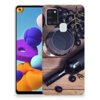 Samsung Galaxy A21s | Siliconen Case | Wijn