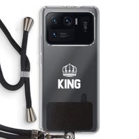 King zwart: Xiaomi Mi 11 Ultra Transparant Hoesje met koord