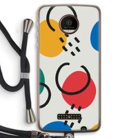 Illustratieve pop 3: Motorola Moto Z Force Transparant Hoesje met koord