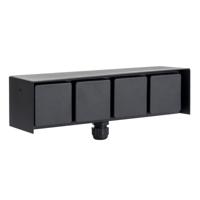 Buiten Wandstopcontact 4 Zwart