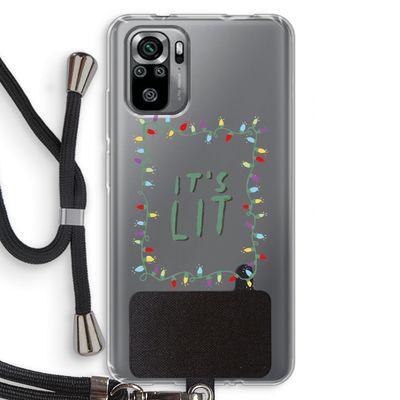 It's Lit: Xiaomi Redmi Note 10S Transparant Hoesje met koord