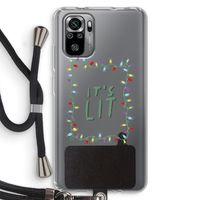 It's Lit: Xiaomi Redmi Note 10S Transparant Hoesje met koord