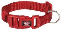 Trixie halsband hond premium rood (15-25X1CM) - thumbnail