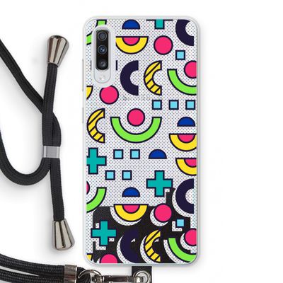 8-bit N°6: Samsung Galaxy A70 Transparant Hoesje met koord