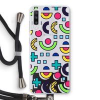 8-bit N°6: Samsung Galaxy A70 Transparant Hoesje met koord