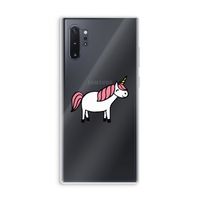Eenhoorn: Samsung Galaxy Note 10 Plus Transparant Hoesje