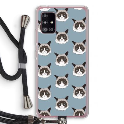 It's a Purrr Case: Samsung Galaxy A51 5G Transparant Hoesje met koord