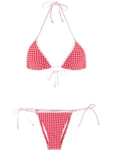 Amir Slama bikini à carreaux - Rose