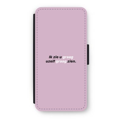 uzelf graag zien: iPhone 7 Flip Hoesje