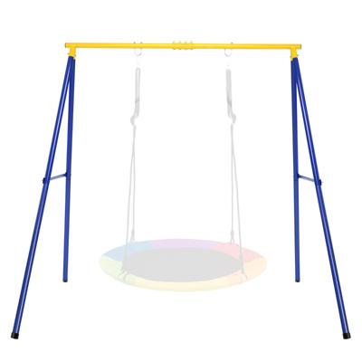 Robuuste Metalen Schommelframe Extra Grote Stalen A-Frame Schommel Frame Schommelstandaard met Grondpennen en Twee Ophangpunten