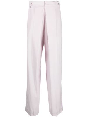 Low Classic pantalon de tailleur à détails plissés - Violet