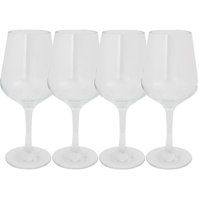 Set van 6x stuks onbreekbare kunststof camping wijnglazen voor rode wijn 380 ml