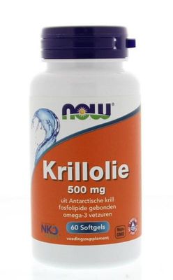 NOW Krillolie 500 mg (60 softgels)