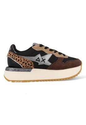 SUN68 Big Stargirl Mix Material Z44218_11 Zwart maat