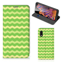 Samsung Xcover Pro Hoesje met Magneet Waves Green